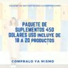 450 DOLARES DE 19 A 20 PRODUCTOS NATURALES